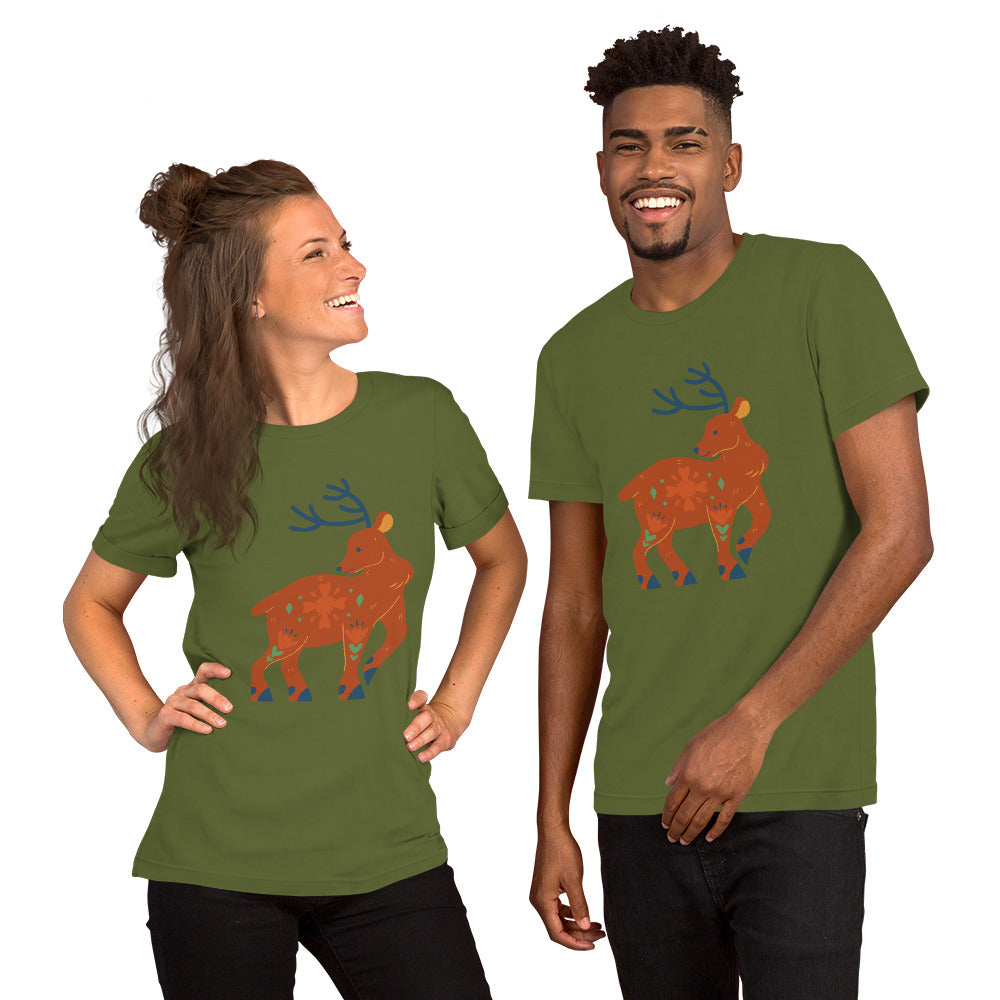 T-shirt unisexe - Cerf De Noël