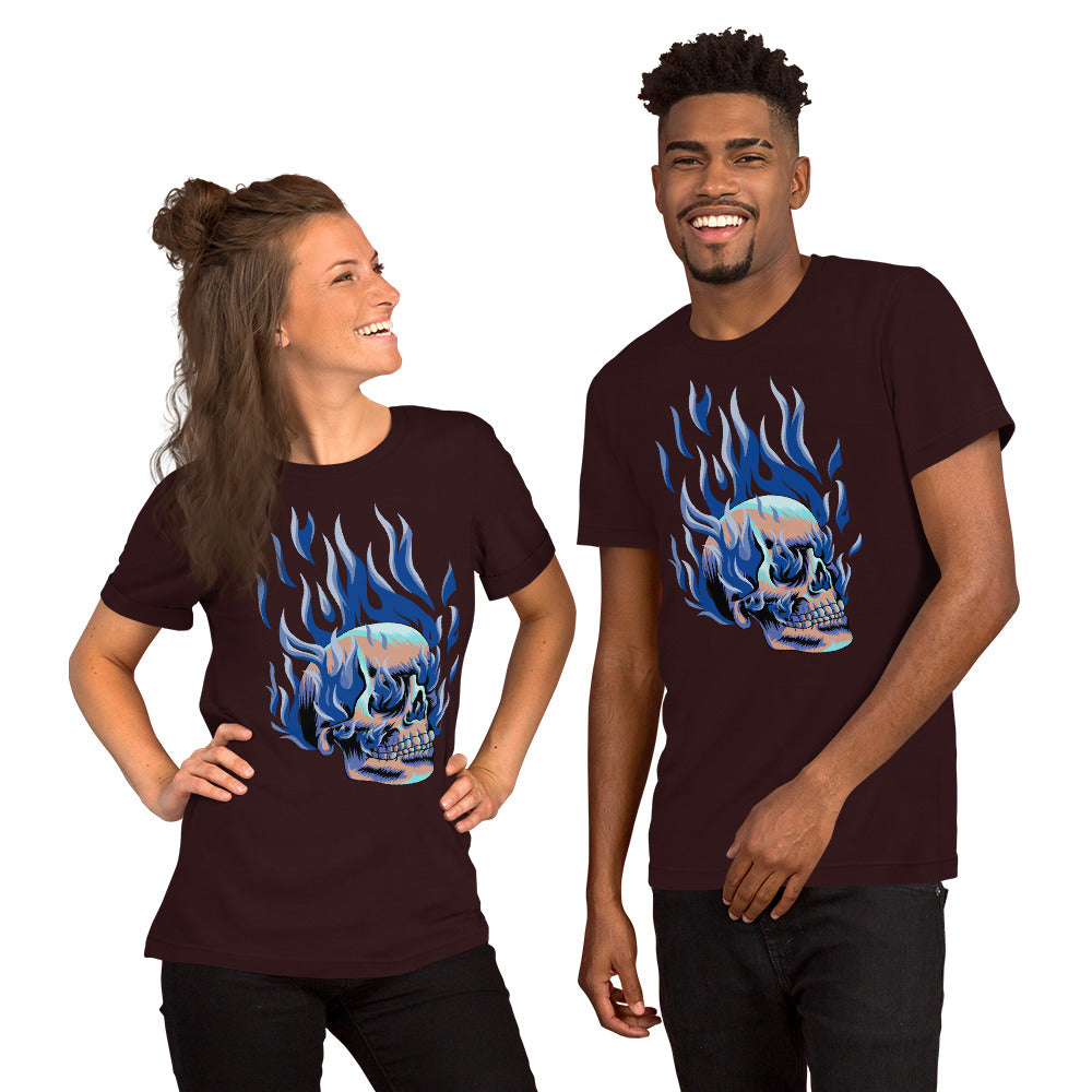 T-shirt unisexe - Tête Enflammée