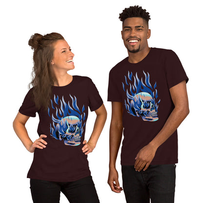 T-shirt unisexe - Tête Enflammée