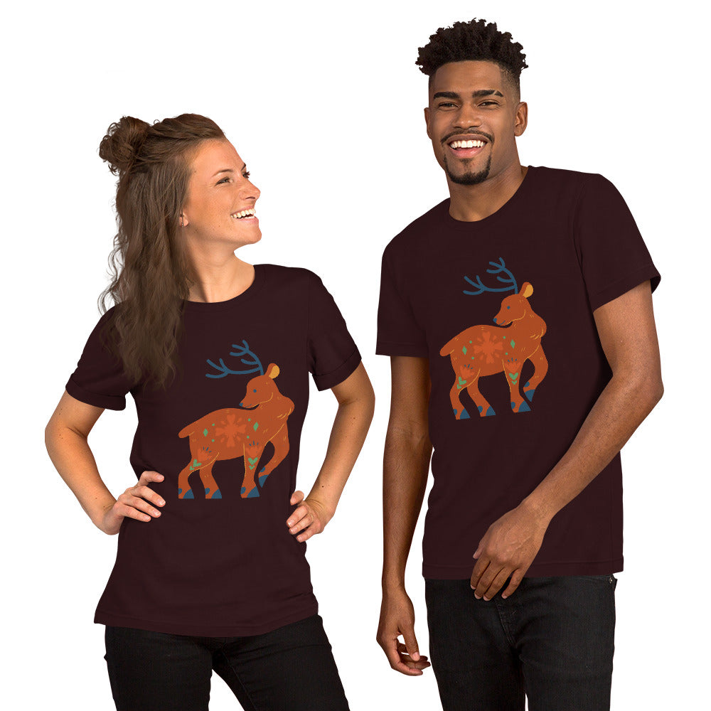 T-shirt unisexe - Cerf De Noël