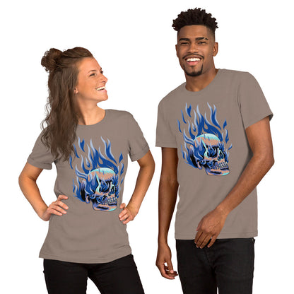 T-shirt unisexe - Tête Enflammée