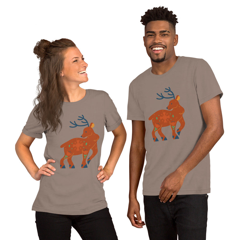 T-shirt unisexe - Cerf De Noël