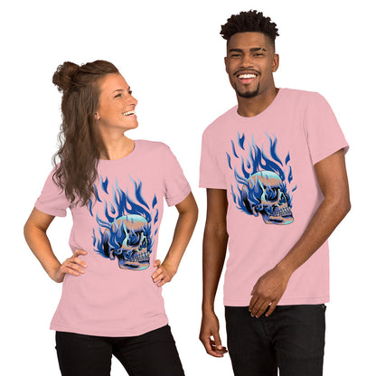 T-shirt unisexe - Tête Enflammée