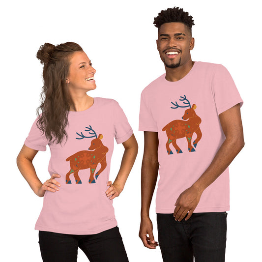 T-shirt unisexe - Cerf De Noël