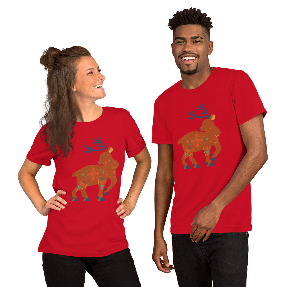 T-shirt unisexe - Cerf De Noël