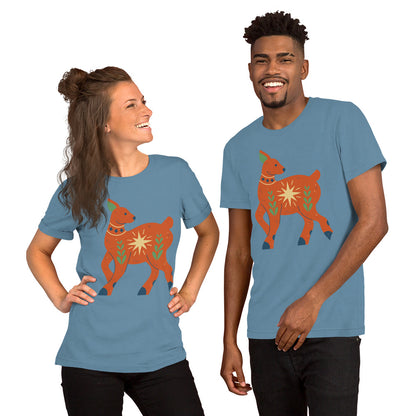 T-shirt unisexe - Cerf de Noël