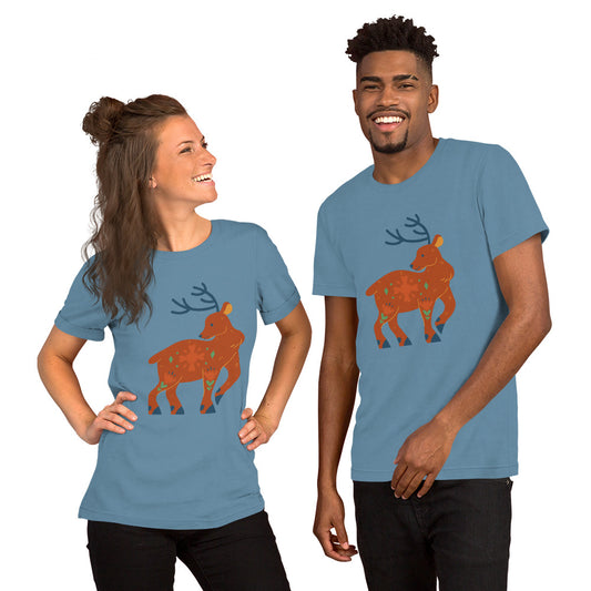 T-shirt unisexe - Cerf De Noël