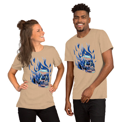 T-shirt unisexe - Tête Enflammée