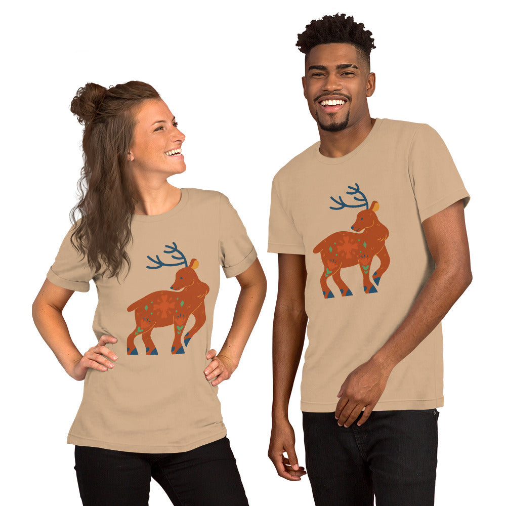 T-shirt unisexe - Cerf De Noël