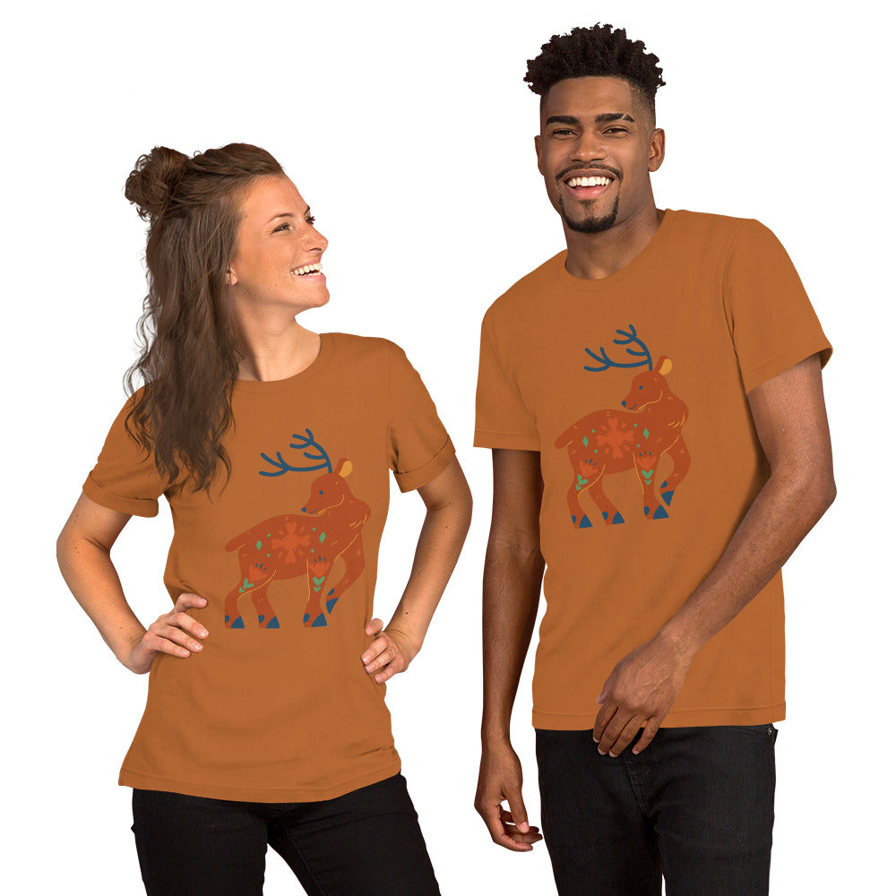 T-shirt unisexe - Cerf De Noël
