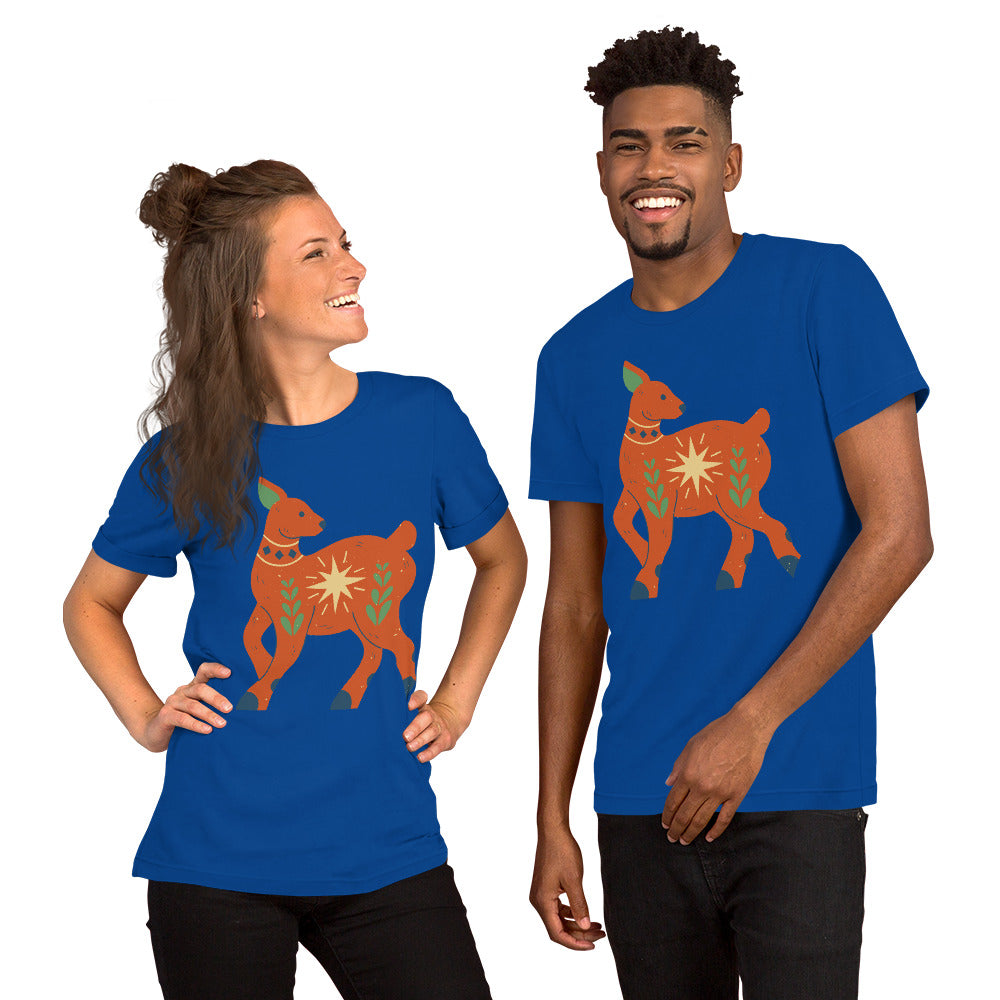 T-shirt unisexe - Cerf de Noël