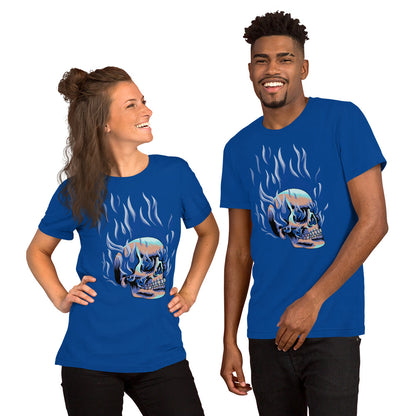 T-shirt unisexe - Tête Enflammée