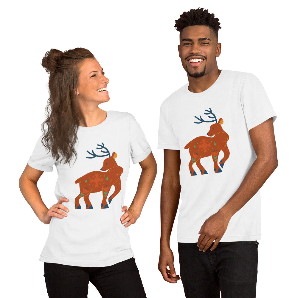 T-shirt unisexe - Cerf De Noël