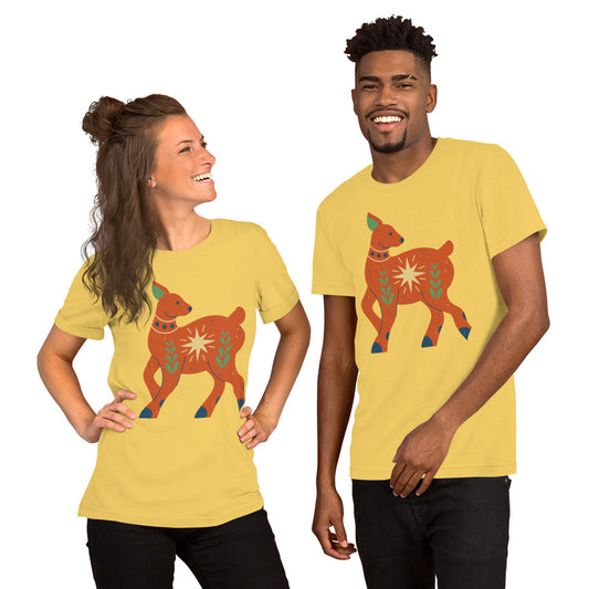 T-shirt unisexe - Cerf de Noël