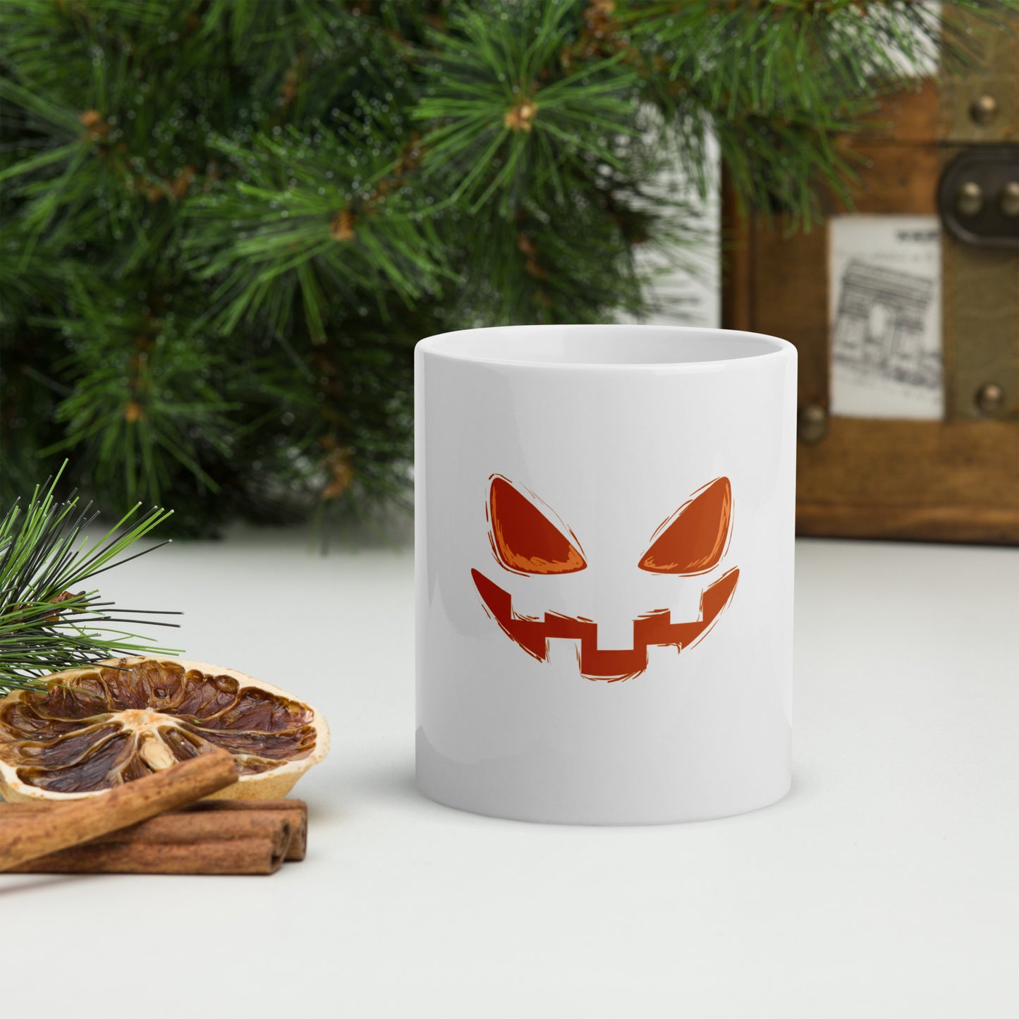 Mug Blanc Brillant - Sourire d'Enfer