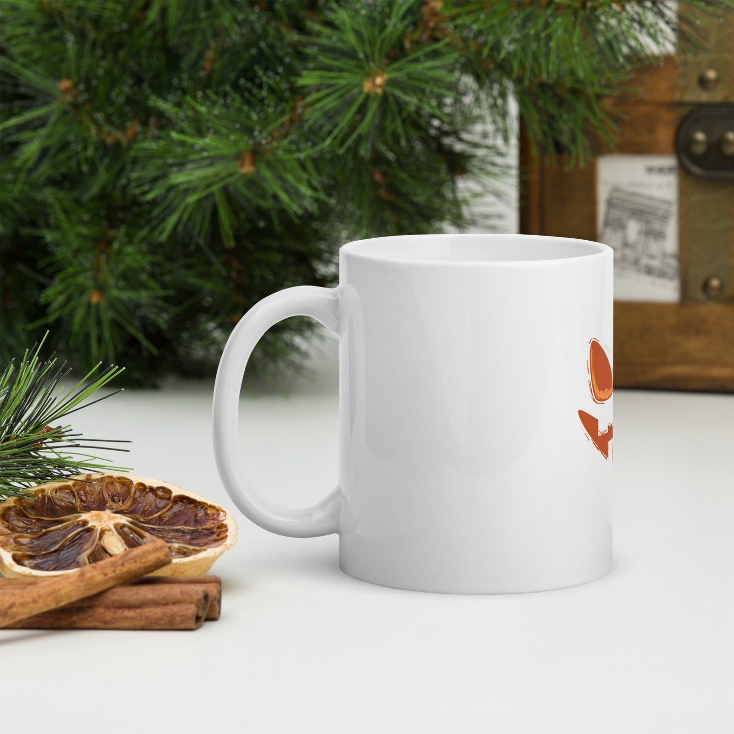 Mug Blanc Brillant - Sourire d'Enfer