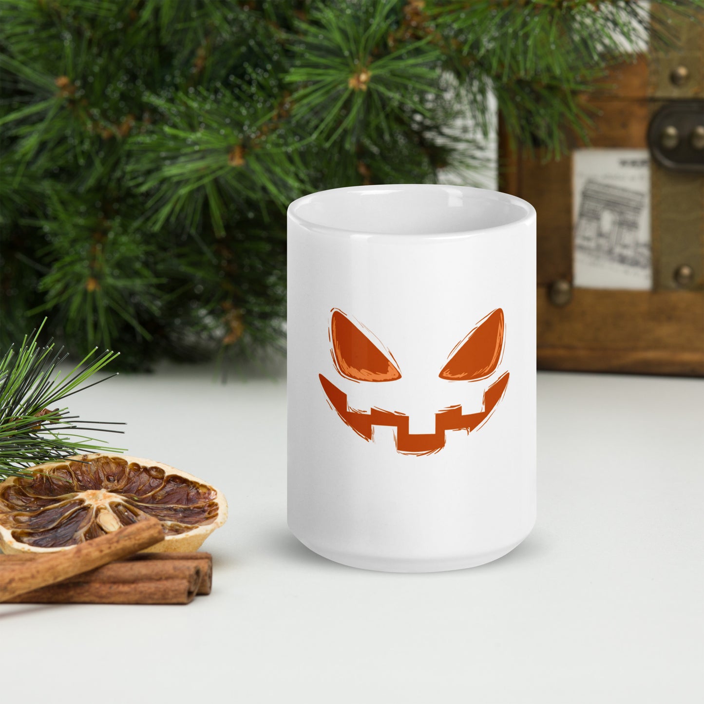 Mug Blanc Brillant - Sourire d'Enfer