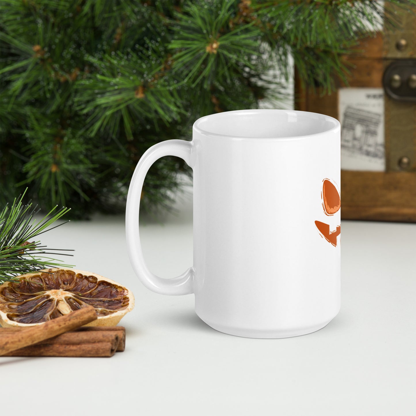 Mug Blanc Brillant - Sourire d'Enfer