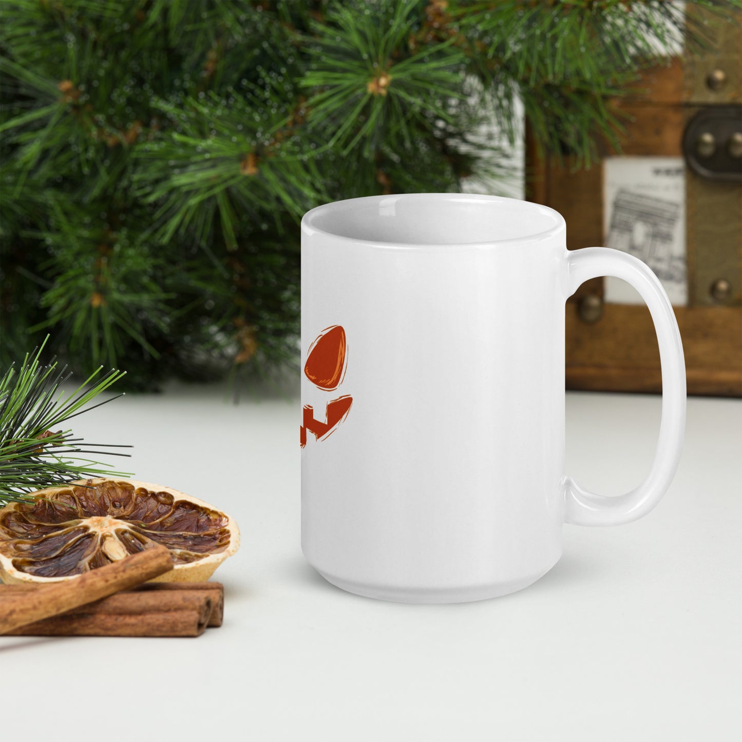 Mug Blanc Brillant - Sourire d'Enfer
