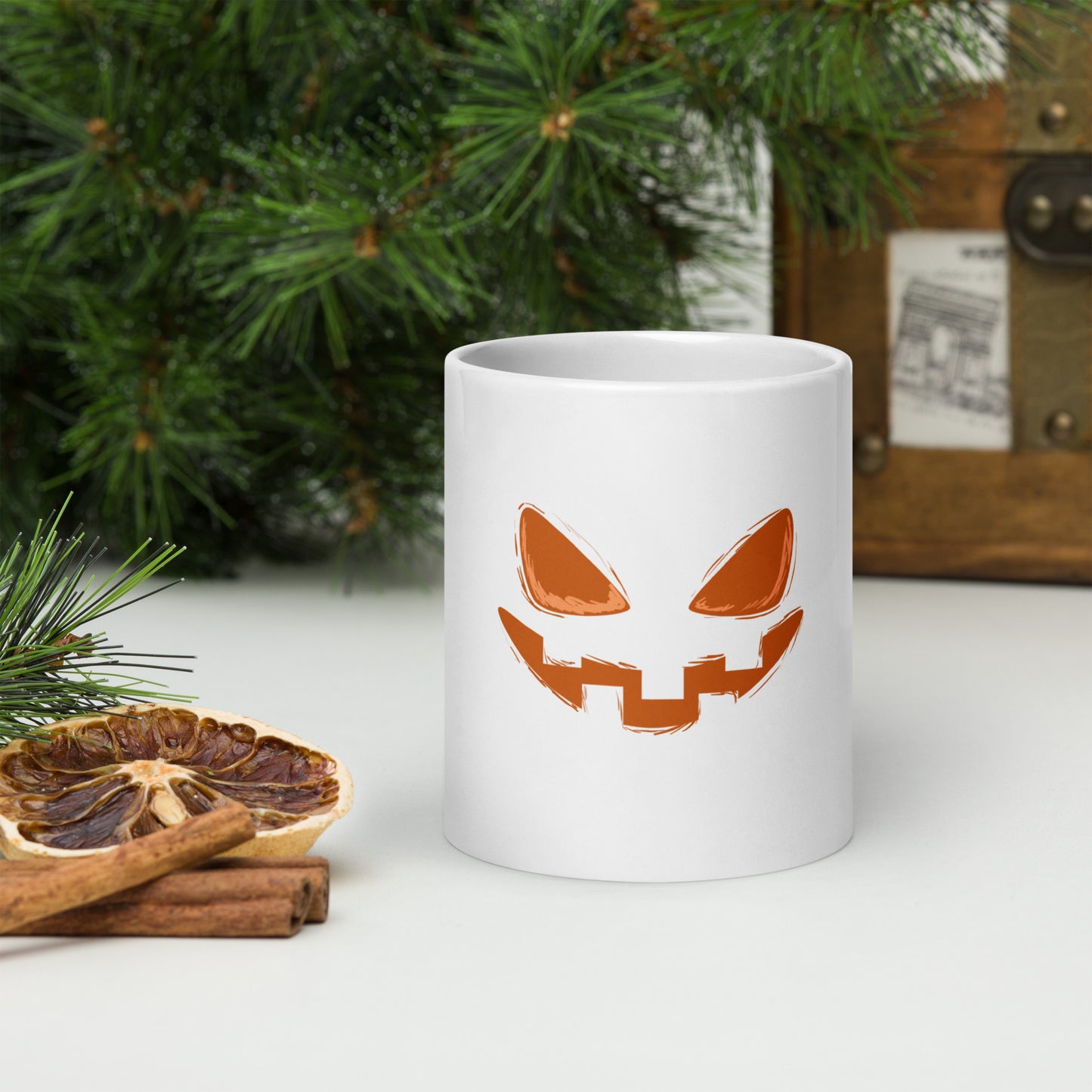 Mug Blanc Brillant - Sourire d'Enfer