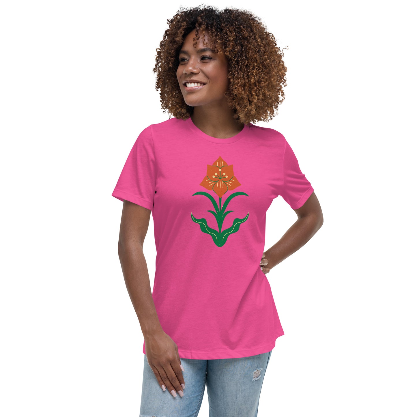 T-shirt Décontracté pour Femme - Fleur