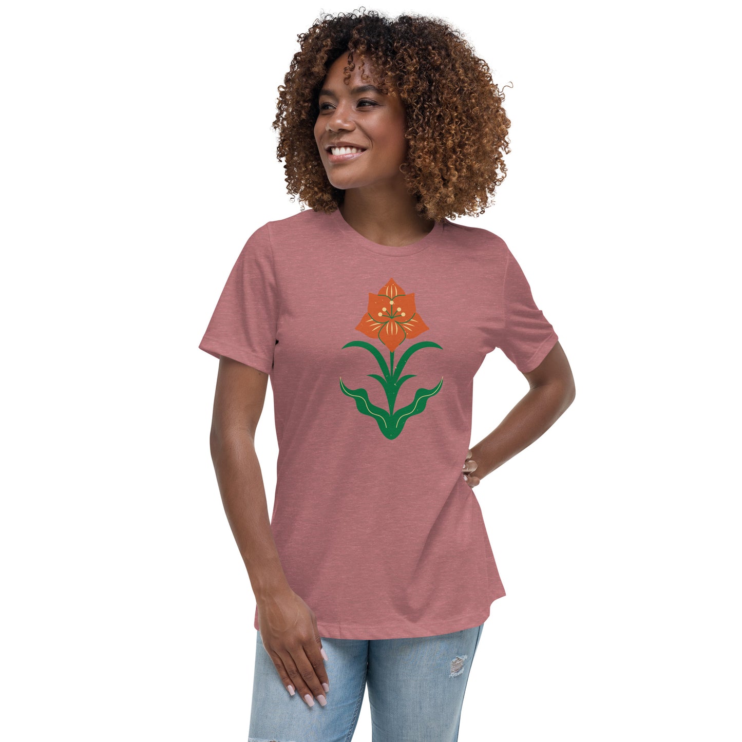 T-shirt Décontracté pour Femme - Fleur