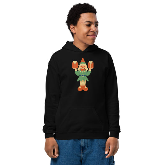Sweat à capuche épais pour les jeunes - Lutin De Noël