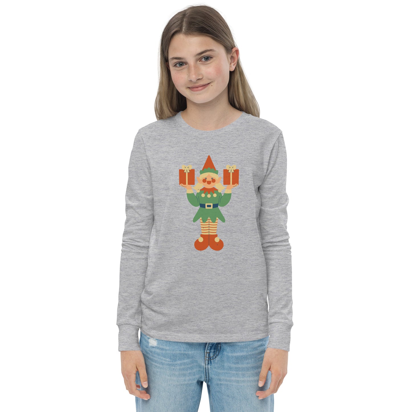 Haut à manches longues adolescent - Lutin De Noël