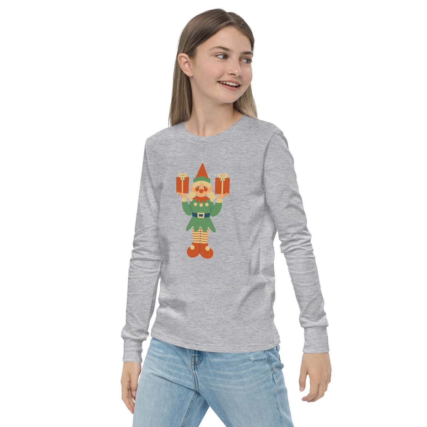 Haut à manches longues adolescent - Lutin De Noël