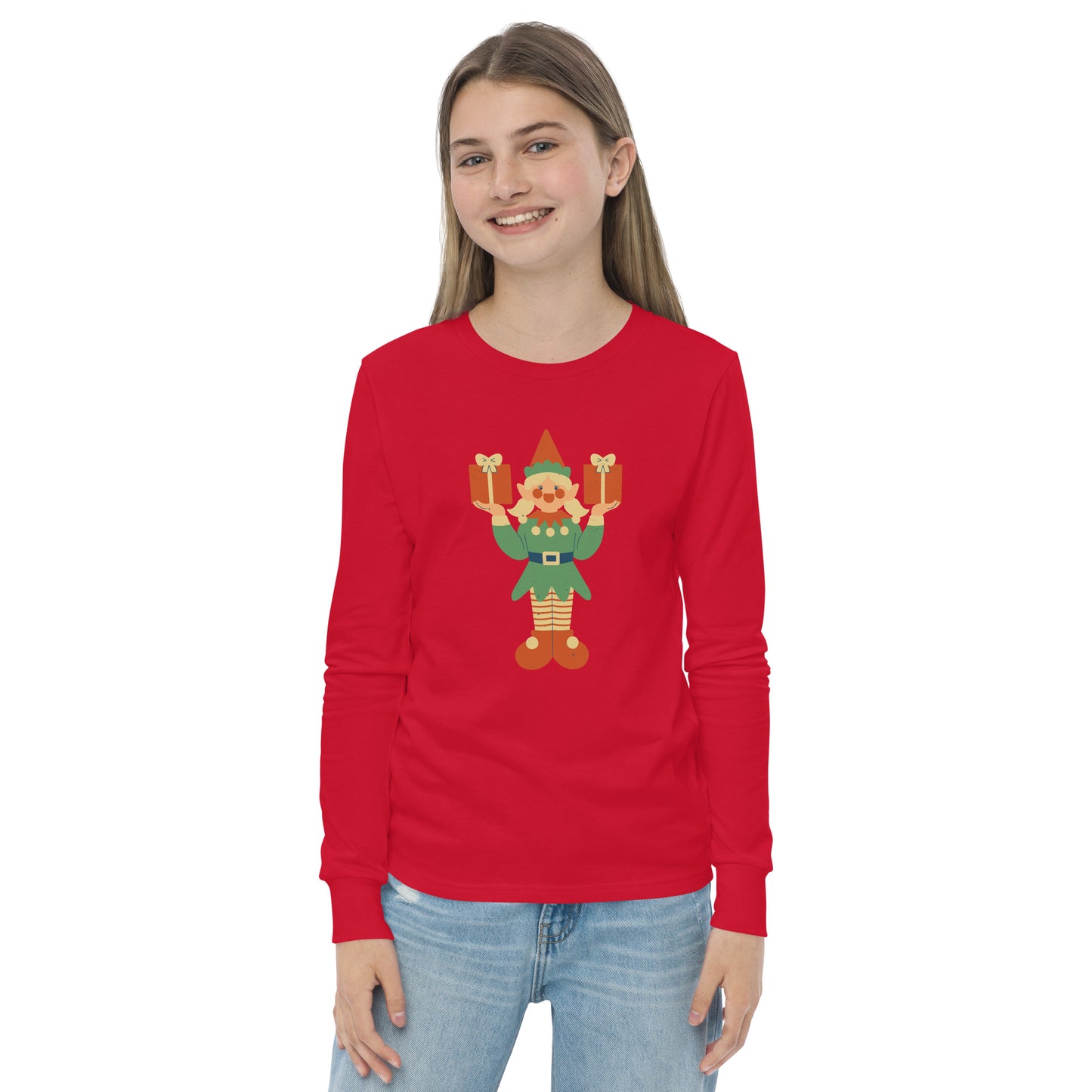 Haut à manches longues adolescent - Lutin De Noël