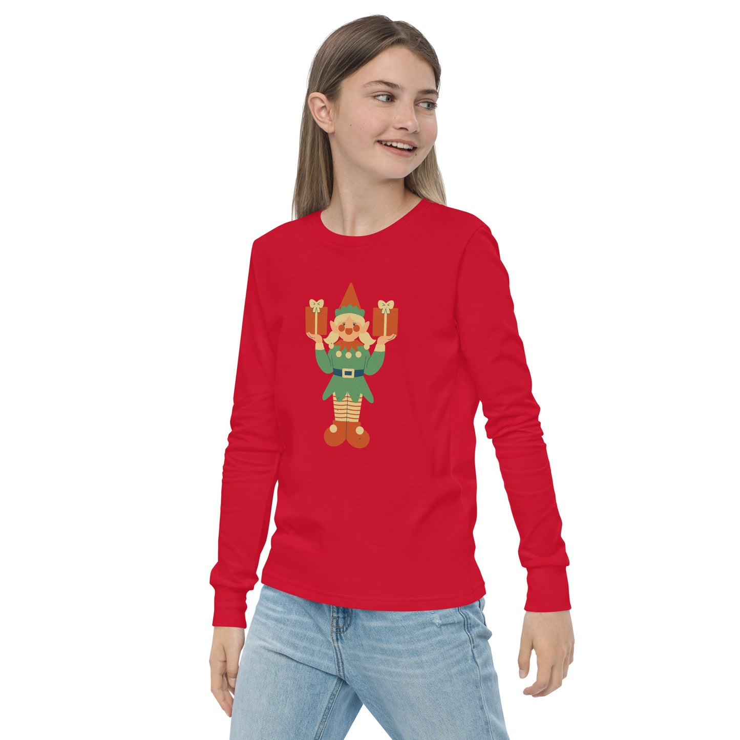 Haut à manches longues adolescent - Lutin De Noël