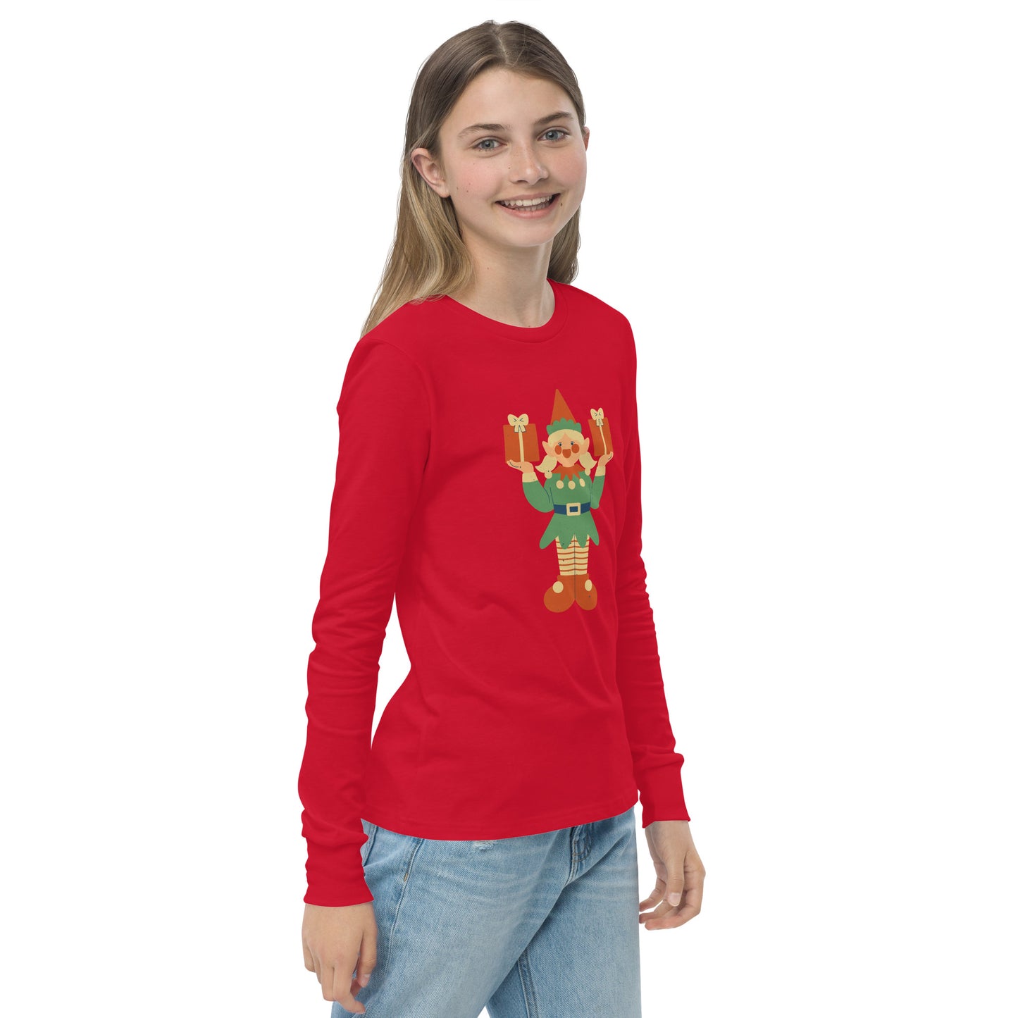Haut à manches longues adolescent - Lutin De Noël