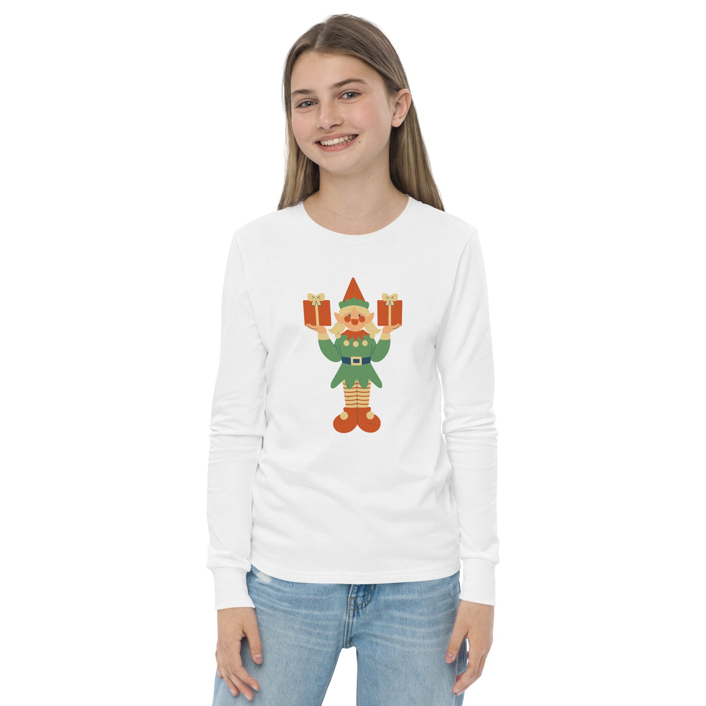 Haut à manches longues adolescent - Lutin De Noël