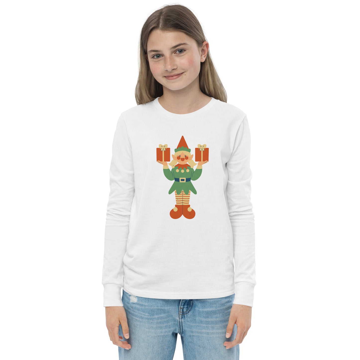 Haut à manches longues adolescent - Lutin De Noël