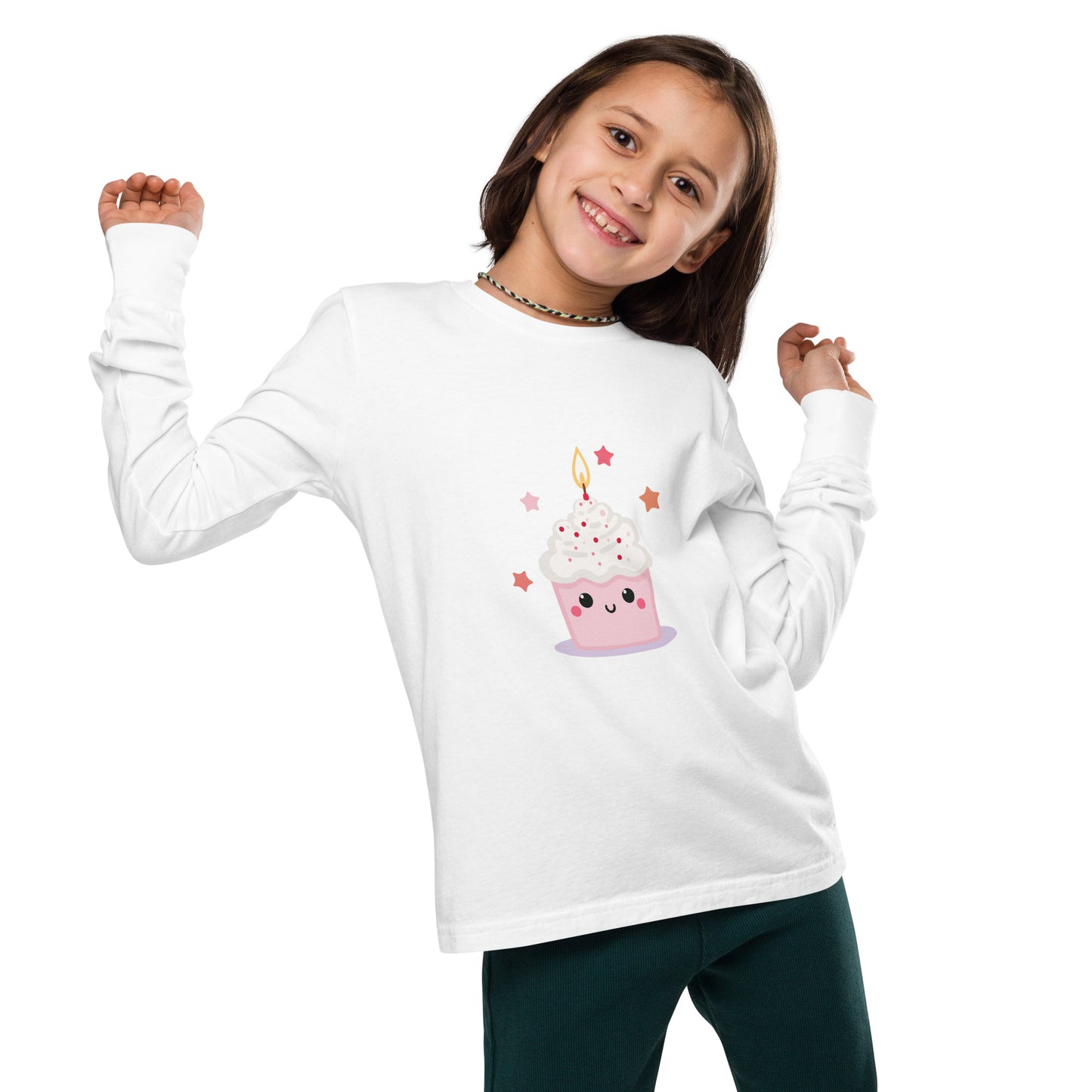 Haut à manches longues adolescent - Cupcake Licorne