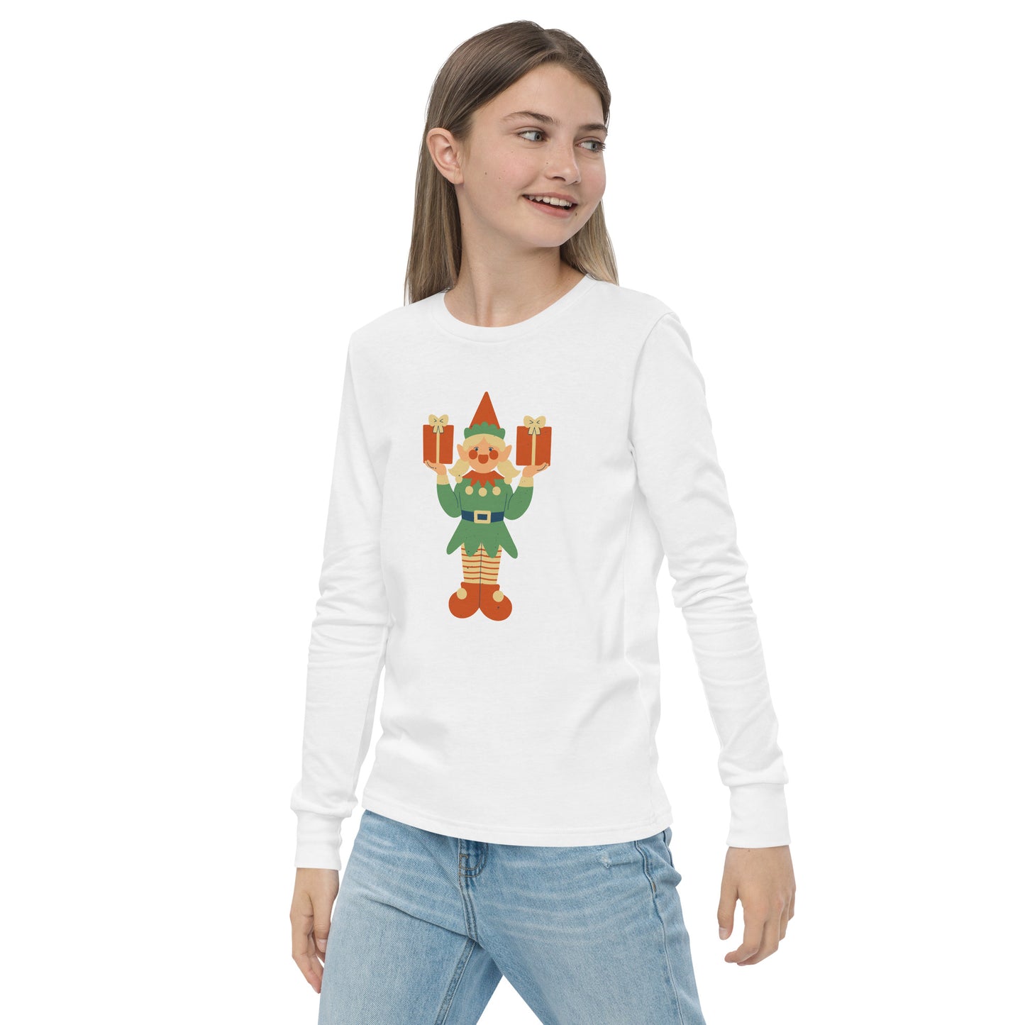 Haut à manches longues adolescent - Lutin De Noël