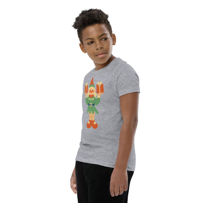 T-shirt à Manches Courtes pour Adolescent - Lutin De Noël