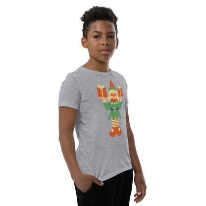 T-shirt à Manches Courtes pour Adolescent - Lutin De Noël