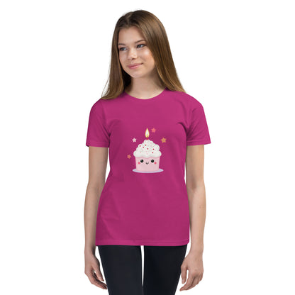 T-shirt à Manches Courtes pour Adolescent - Cupcake Licorne