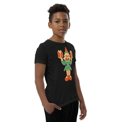 T-shirt à Manches Courtes pour Adolescent - Lutin De Noël