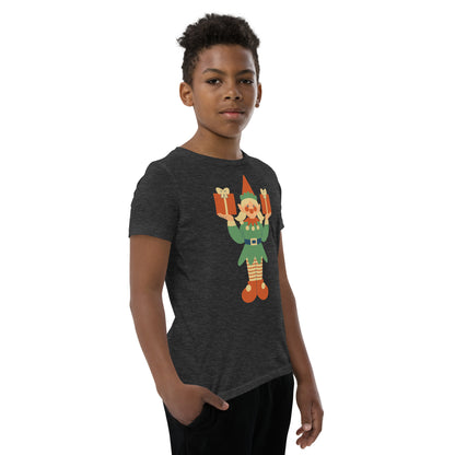 T-shirt à Manches Courtes pour Adolescent - Lutin De Noël