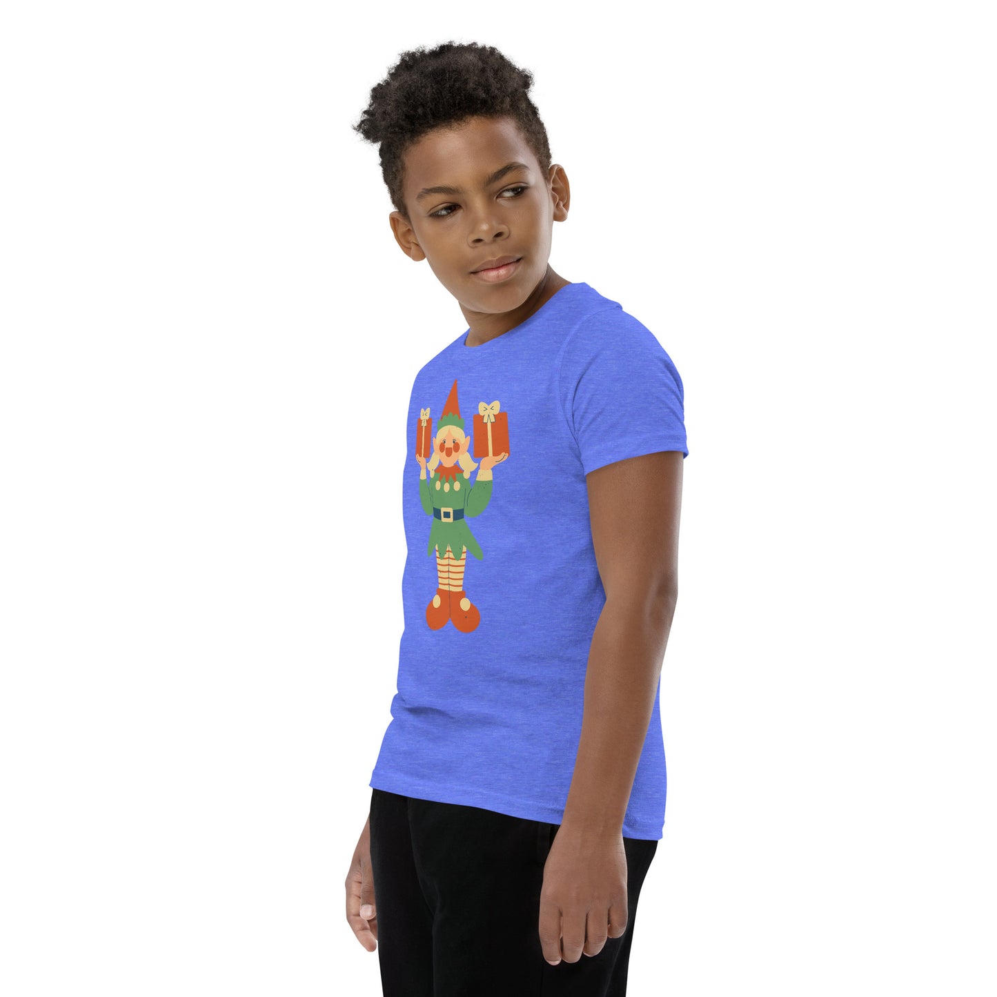 T-shirt à Manches Courtes pour Adolescent - Lutin De Noël