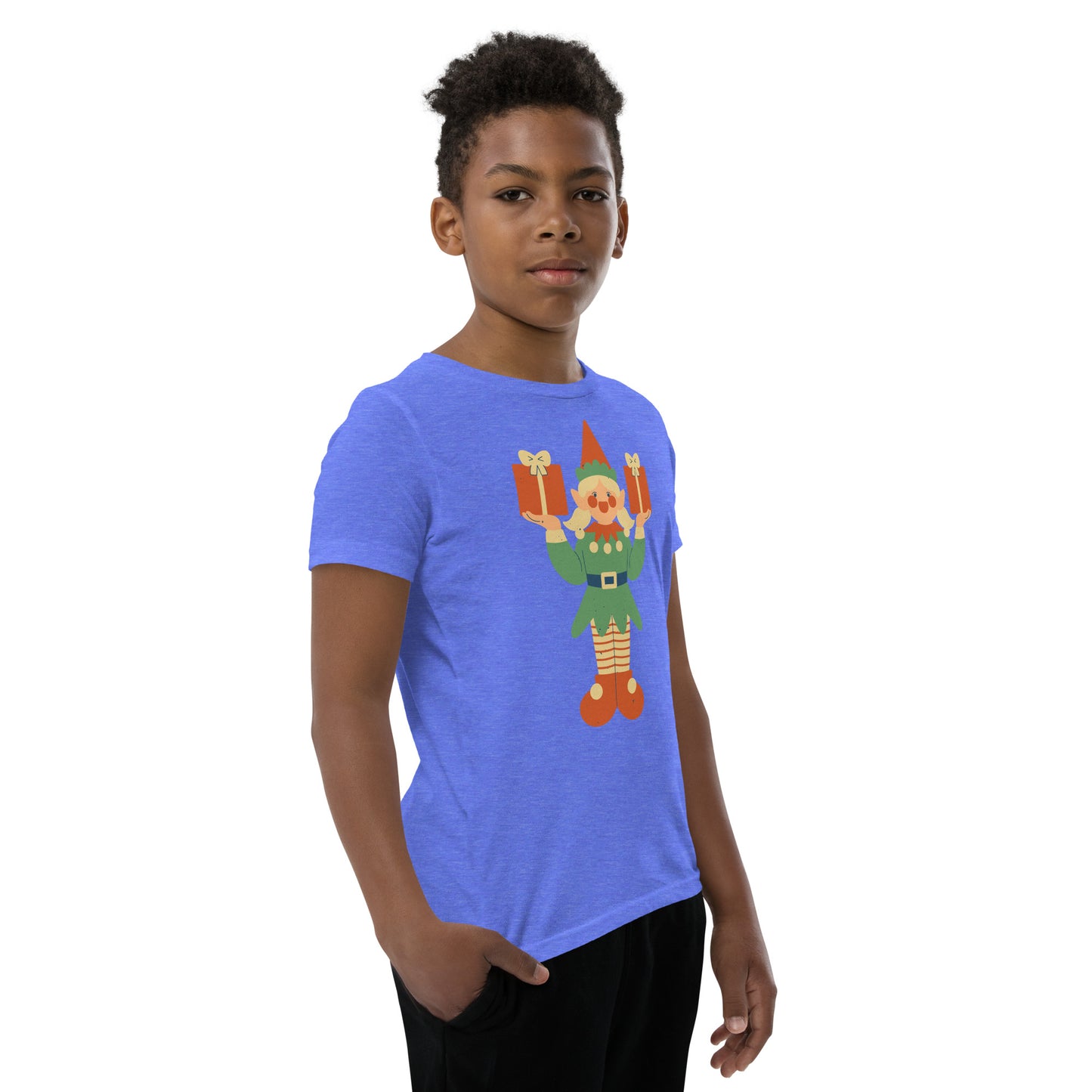 T-shirt à Manches Courtes pour Adolescent - Lutin De Noël