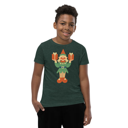 T-shirt à Manches Courtes pour Adolescent - Lutin De Noël