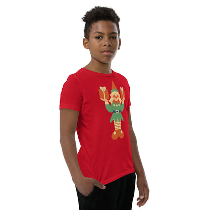 T-shirt à Manches Courtes pour Adolescent - Lutin De Noël