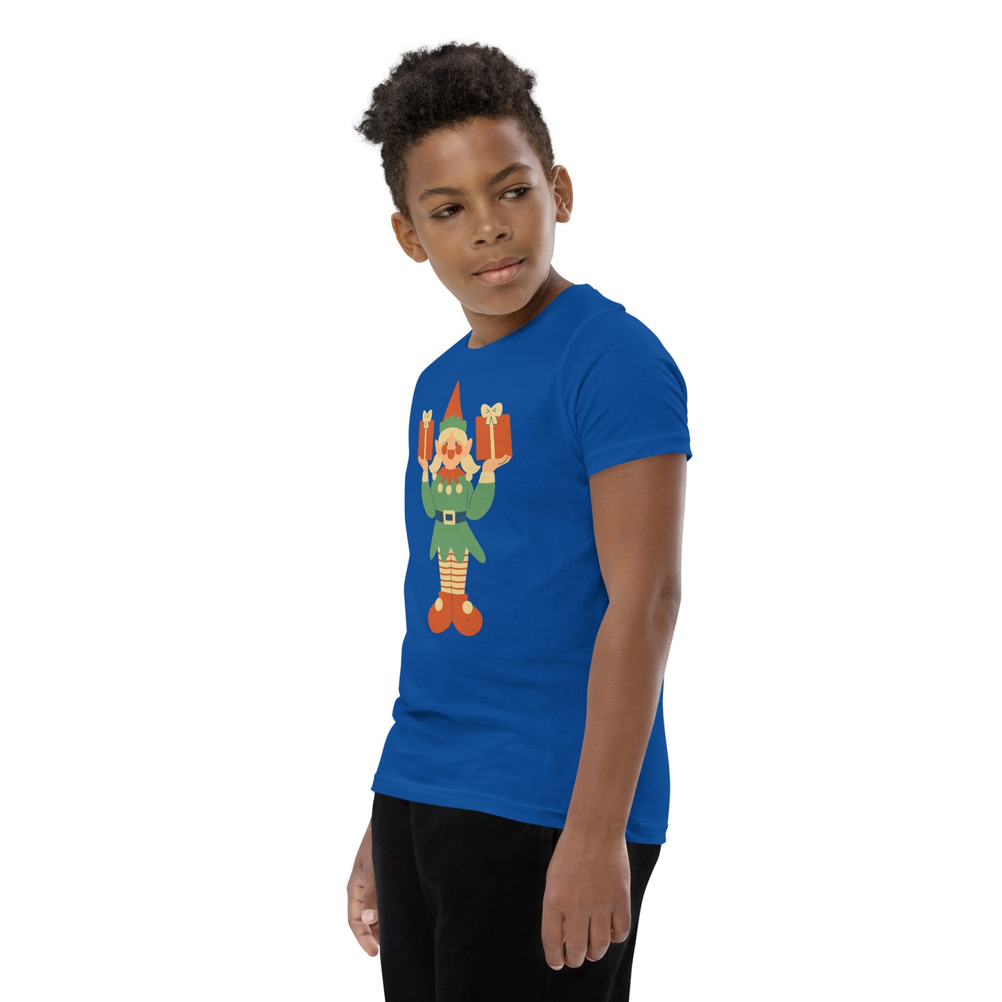 T-shirt à Manches Courtes pour Adolescent - Lutin De Noël